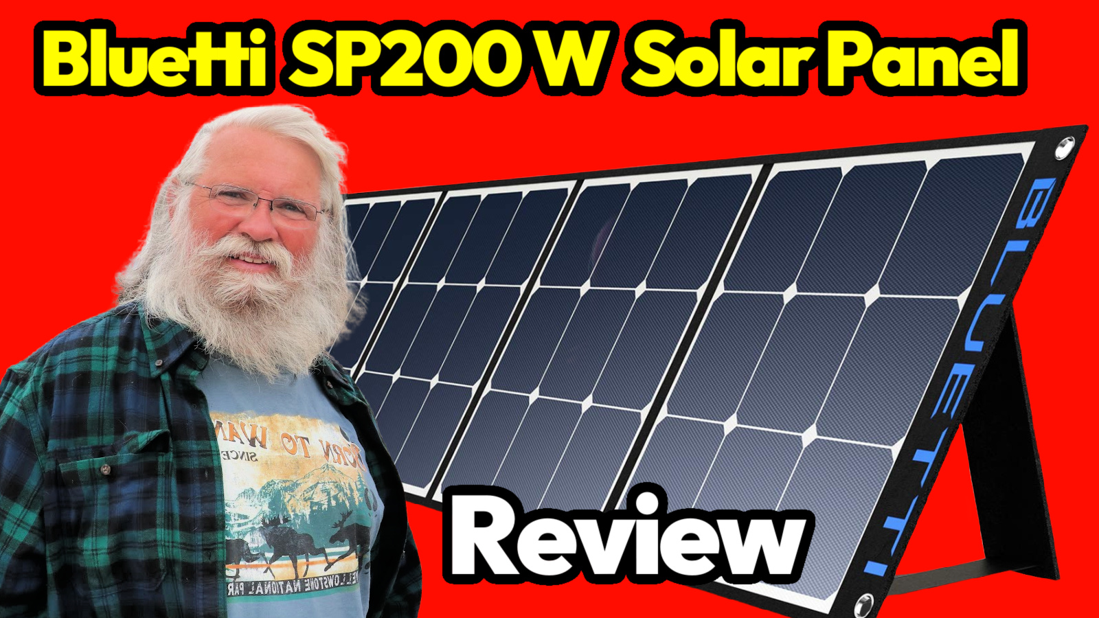 Watch BLUETTI SP200 200w Solar Panel REVIEW on Amazon Live